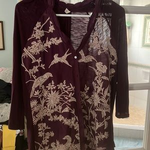 Anthropologie TINY Blouse Size L